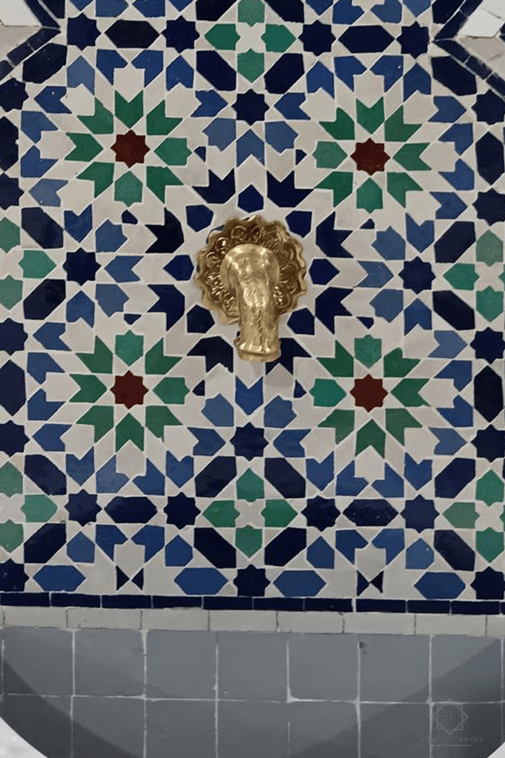 Mosaic Wall Fountain CLOVER - My Moroccan Tile