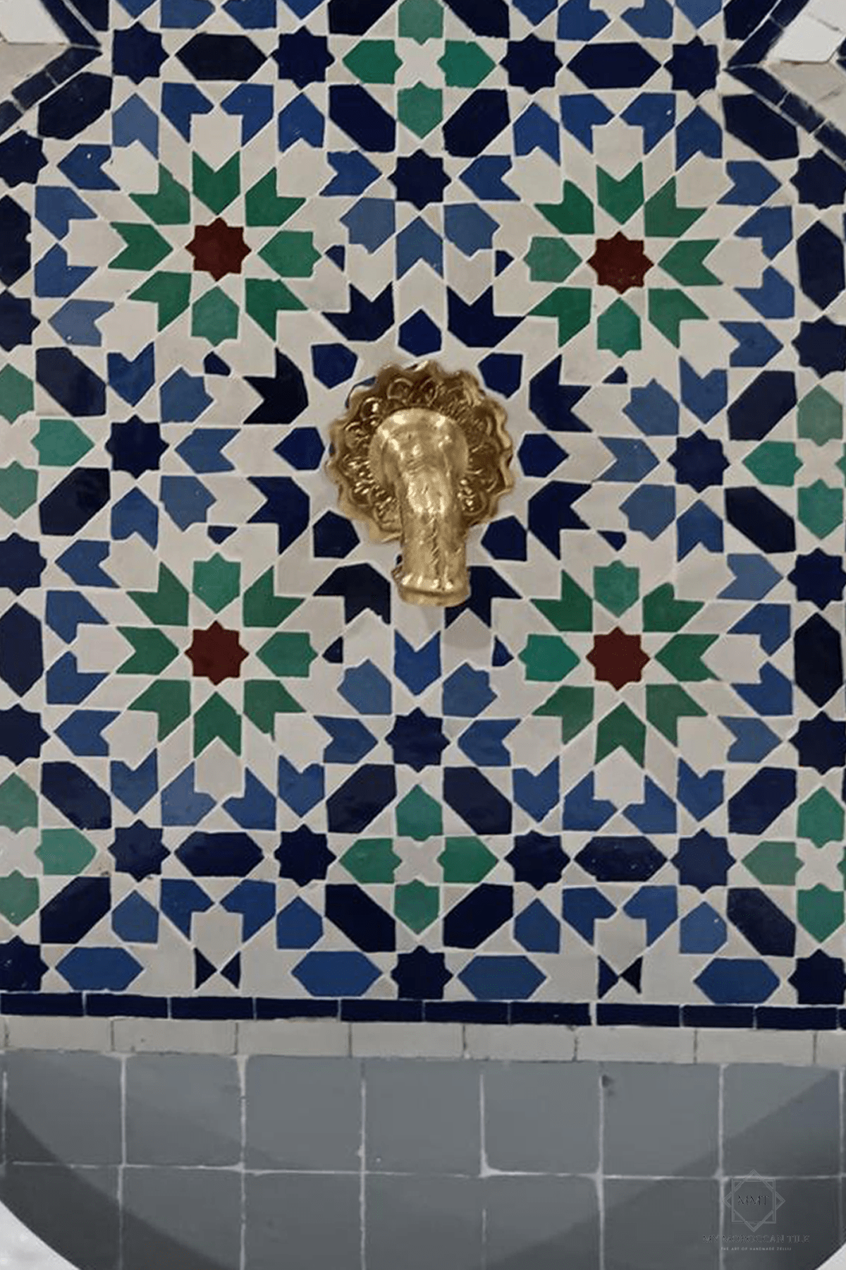 Mosaic Wall Fountain CLOVER - My Moroccan Tile