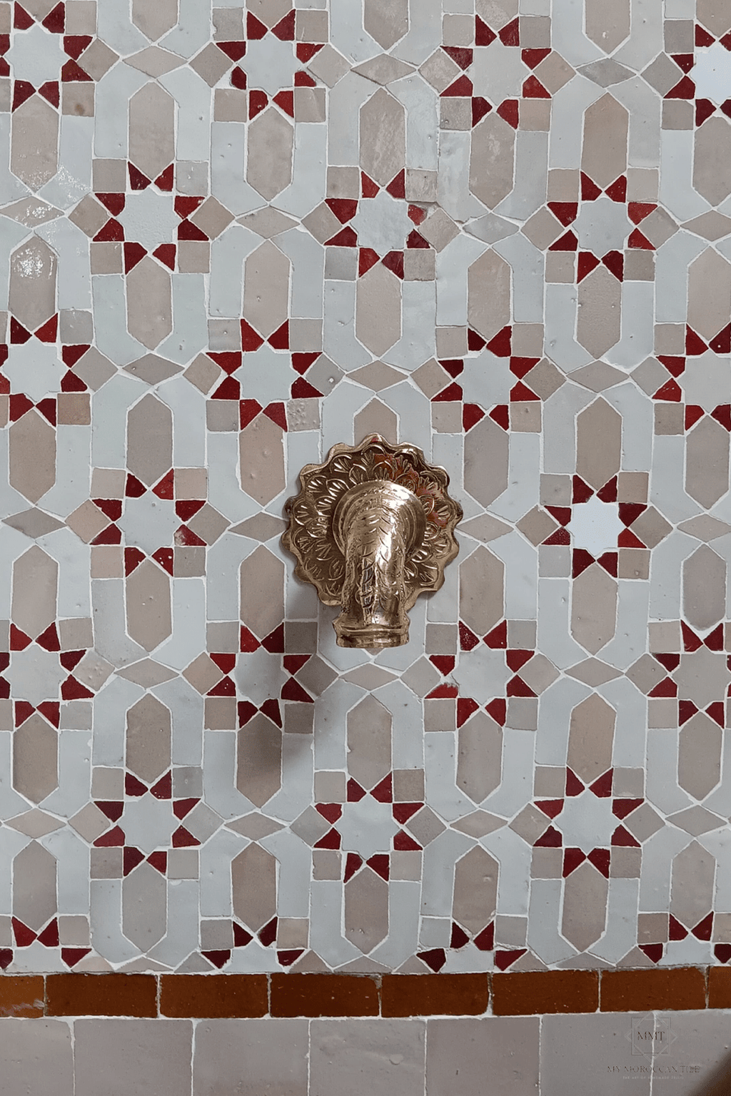 Mosaic wall fountain TARSIA - BR - My Moroccan Tile