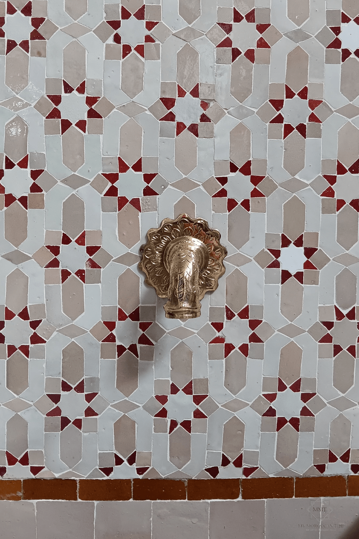 Mosaic wall fountain TARSIA - BR - My Moroccan Tile