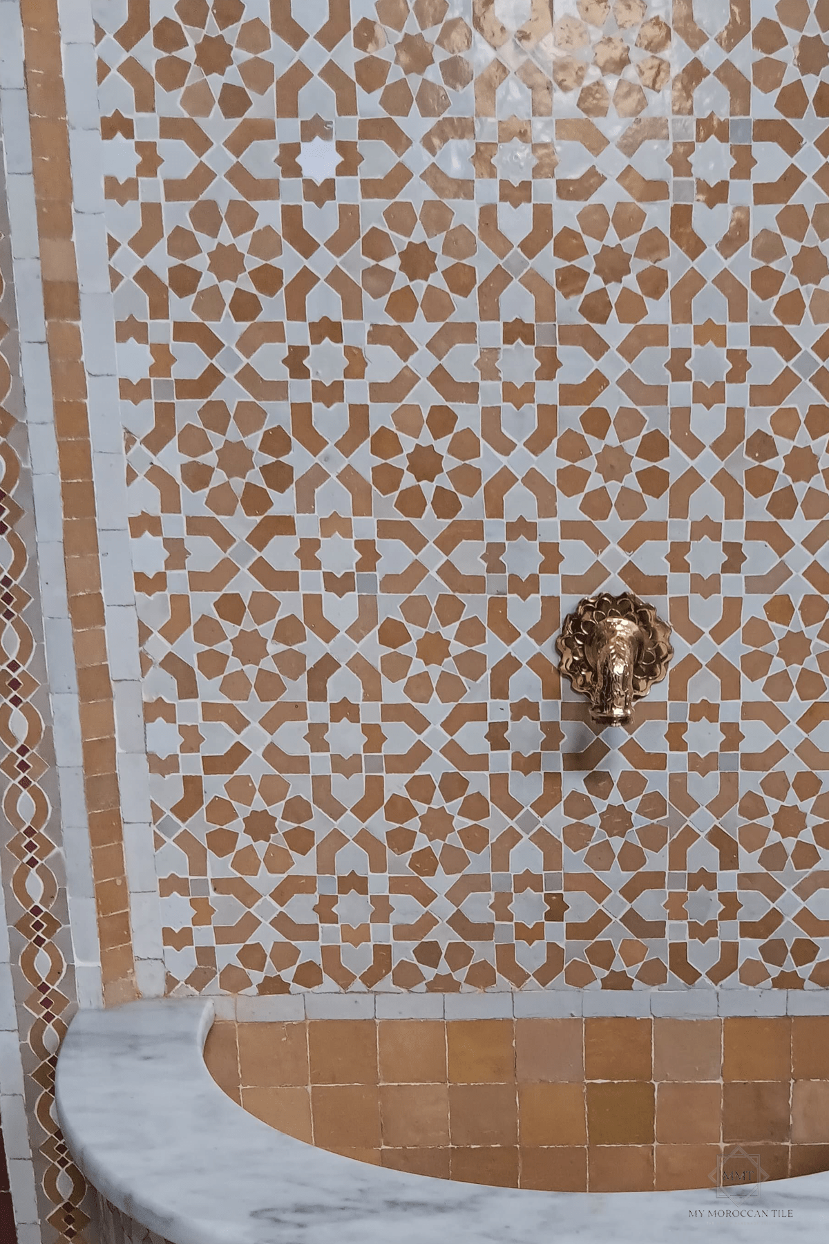 Mosaic Wall Fountain TARSIAKAT - My Moroccan Tile