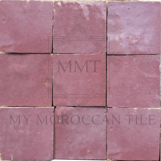 Pink Mademoiselle Moroccan Zellige Tile - My Moroccan Tile