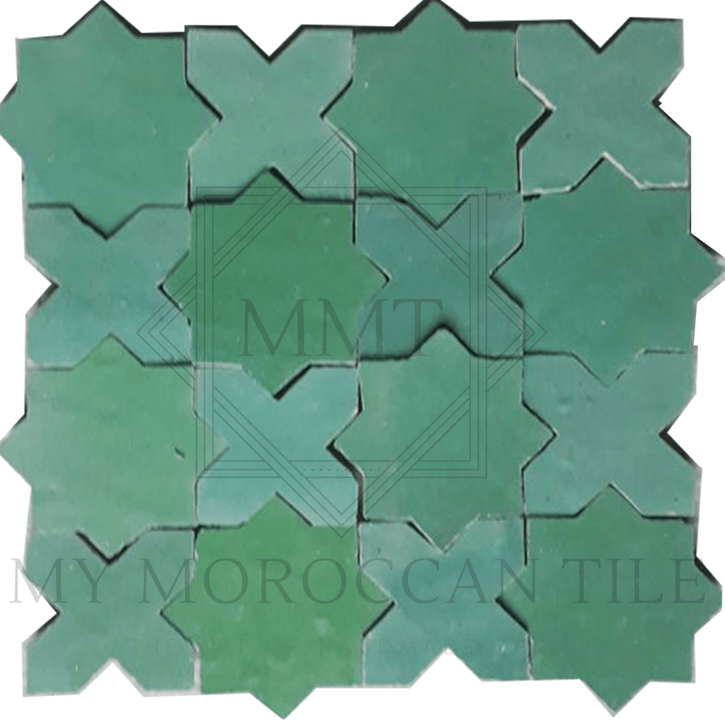 Star and Cross Moroccan Tile - My Moroccan Tile