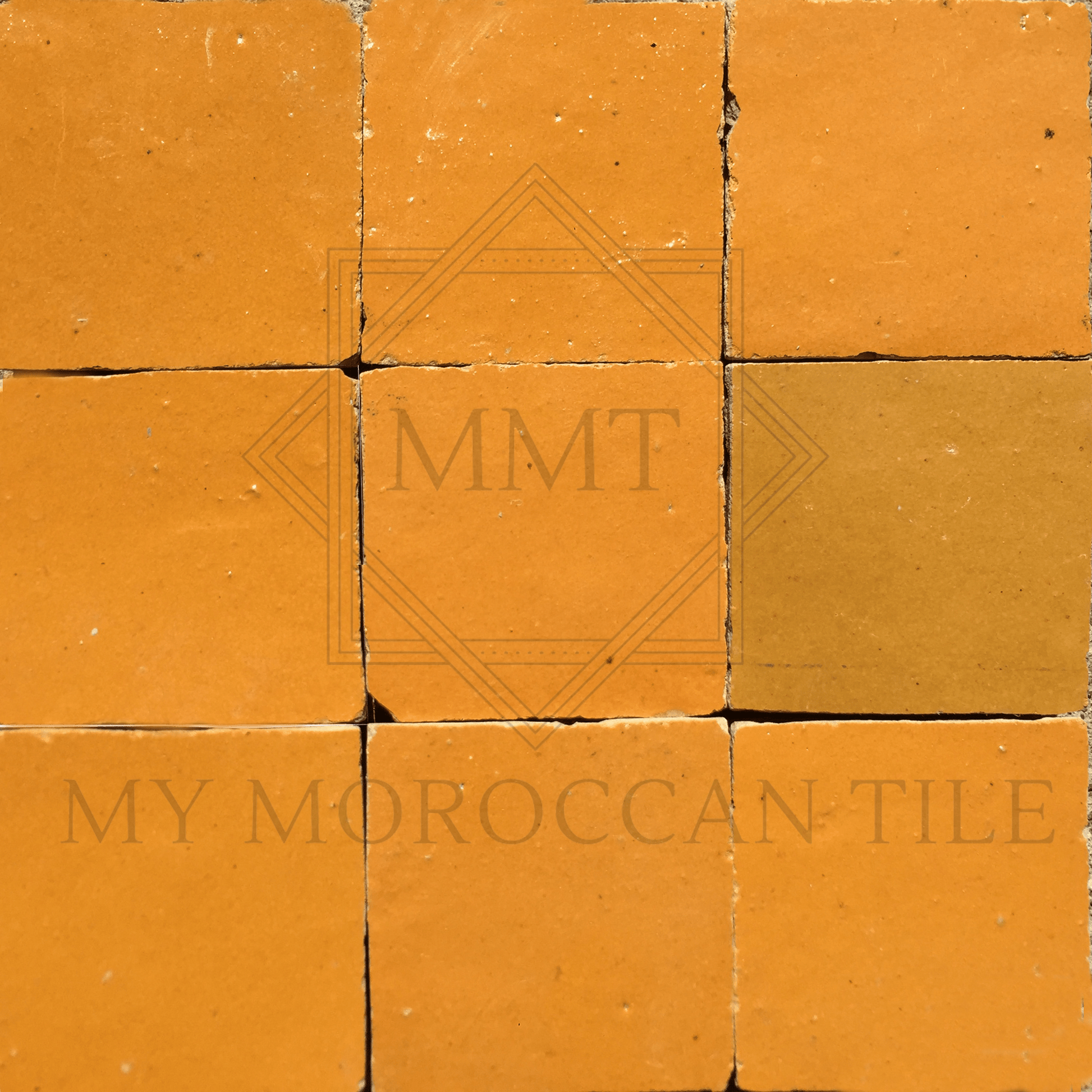 Tangerine Moroccan Zellige Tile - My Moroccan Tile