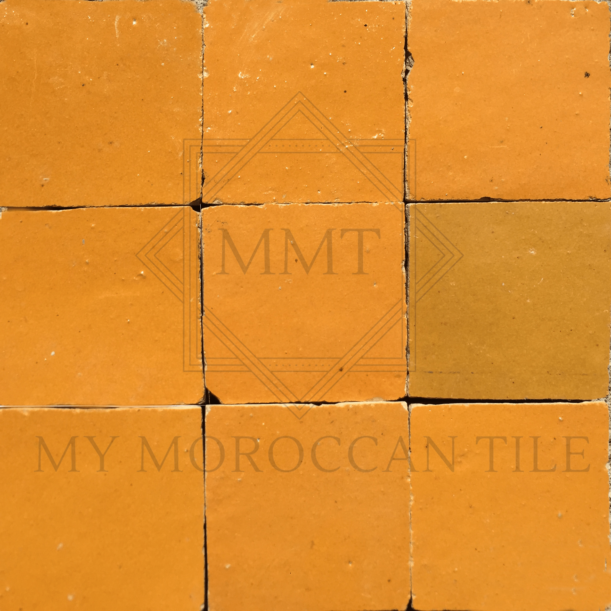 Tangerine Moroccan Zellige Tile - My Moroccan Tile