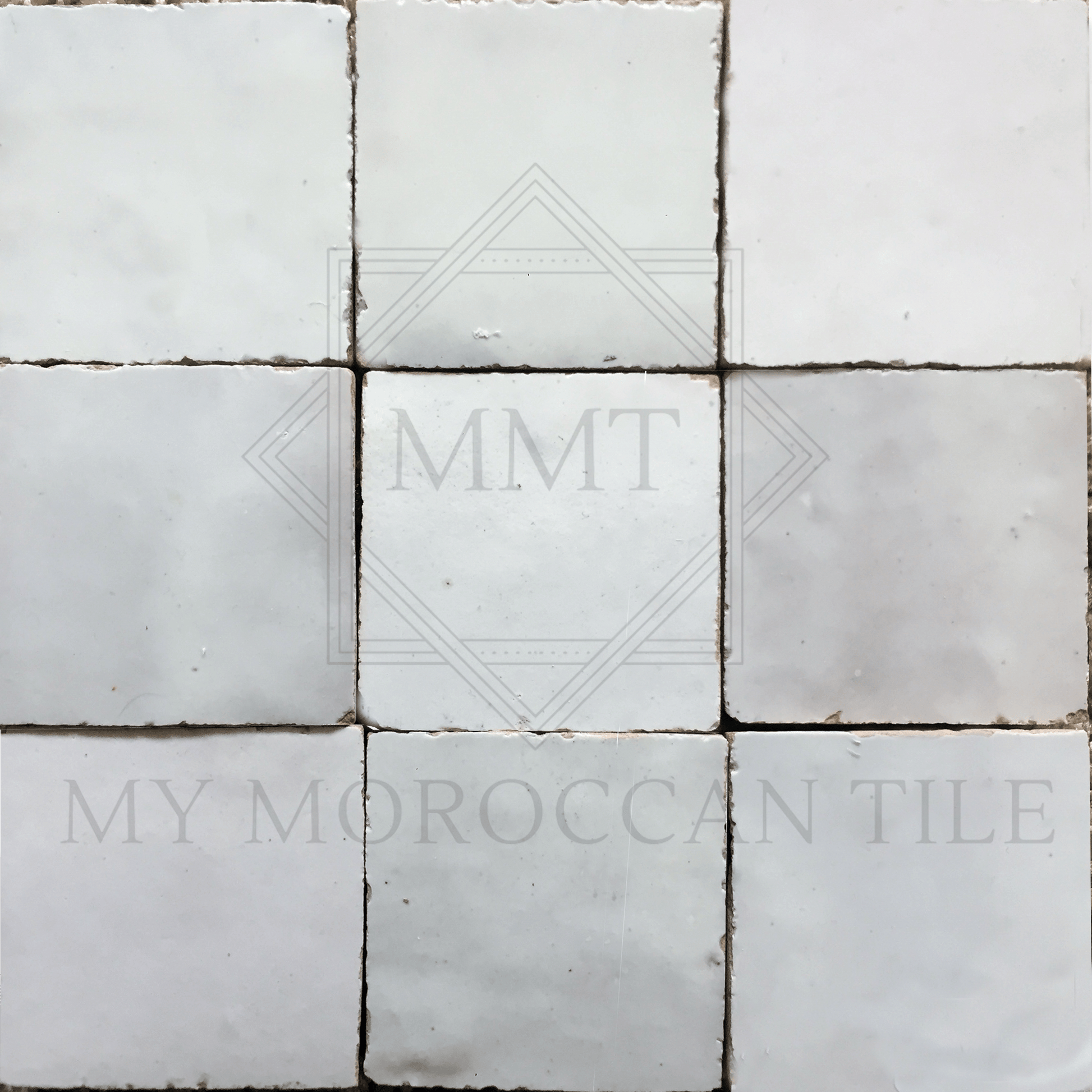 White Moroccan Zellige Tile - My Moroccan Tile